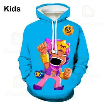 

Brawling Boys Girls 3D PRIMO MORTIS Thin Hoodie Crow Spike Leon Shelly Hoodie Kids Game Anime Star Hoodie Birthday Gift