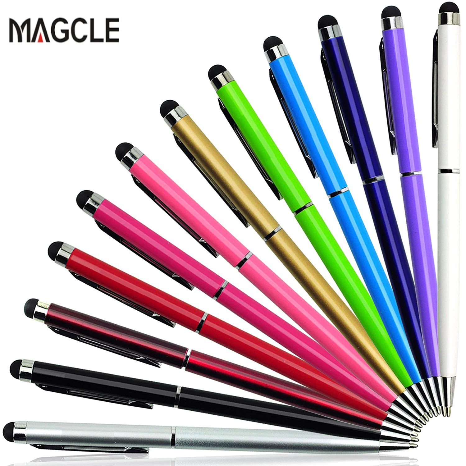 Universal 2 in 1 Touch Screen Pen Stylus for iPhone iPad Samsung Tablet PC Phone 