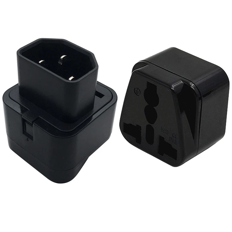 10pcs UPS Server Chassis Cabinet Socket Universal Converter UK USA AU Euro EU to IEC 320 C14 Plug AC Power Travel Adapter | Обустройство