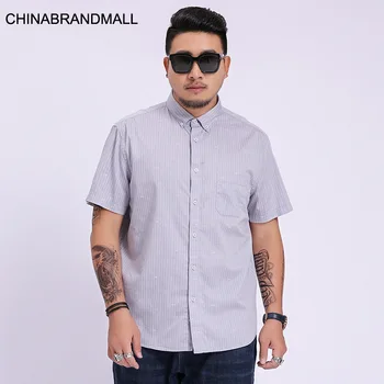 

Thin Section Men Leisure Short Sleeve Shirt Young Men Plus Fat Plus Size Floral Short Sleeve Male Shirt