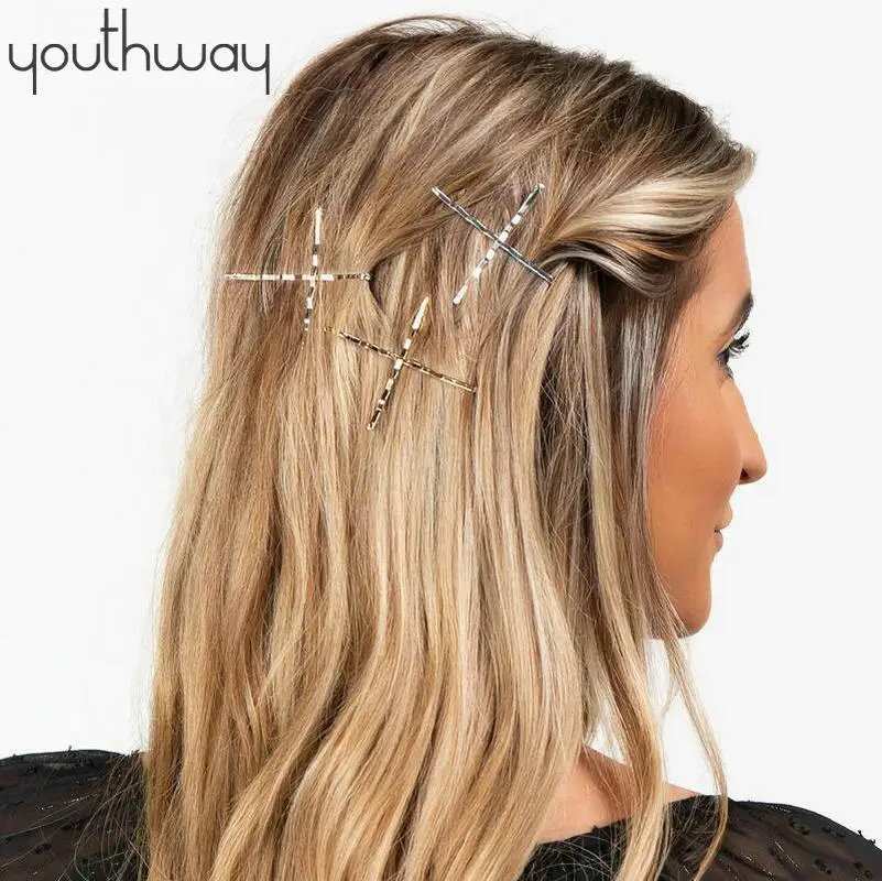 

20 pcs set four color Wave and Flat Type Invisible Hair pins Top Bobby Pins Grips Hairpin Hair Styling tool Salon Clamp