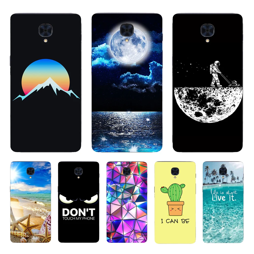For OnePlus 3t Case Oneplus 3 Back Cover Ultra Thin Silicone Cartoon 3T One Plus Three Phone case Soft Coque | Мобильные телефоны и