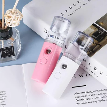

Mini Facial Steamer Nano Spray Rechargeable 1200mAh Battery Humidifier Nano Mister Facial Steamer Device Mini Nano Spray Mister
