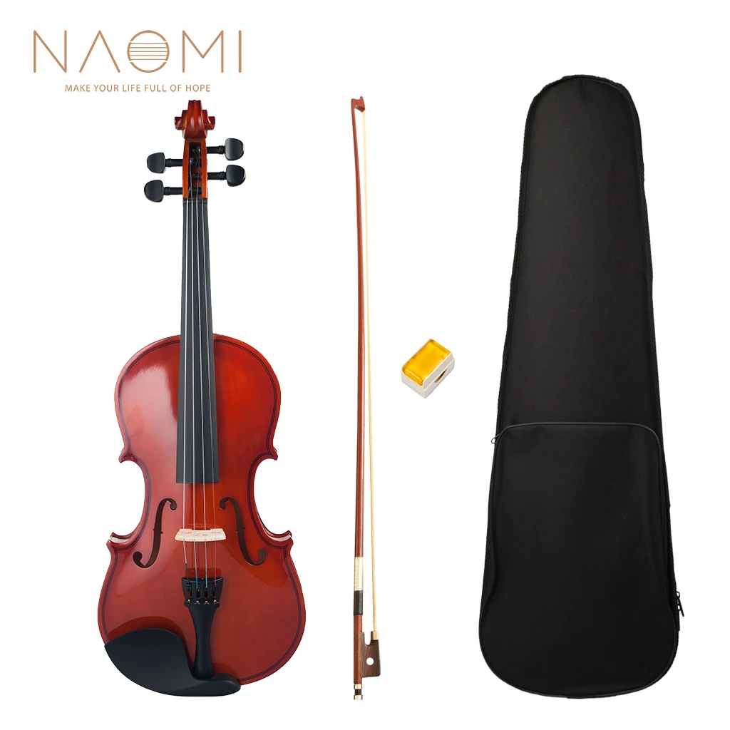 Naomi полный размер 4/4 скрипка/Скрипка Студенческая скрипка липа скрипичный набор +