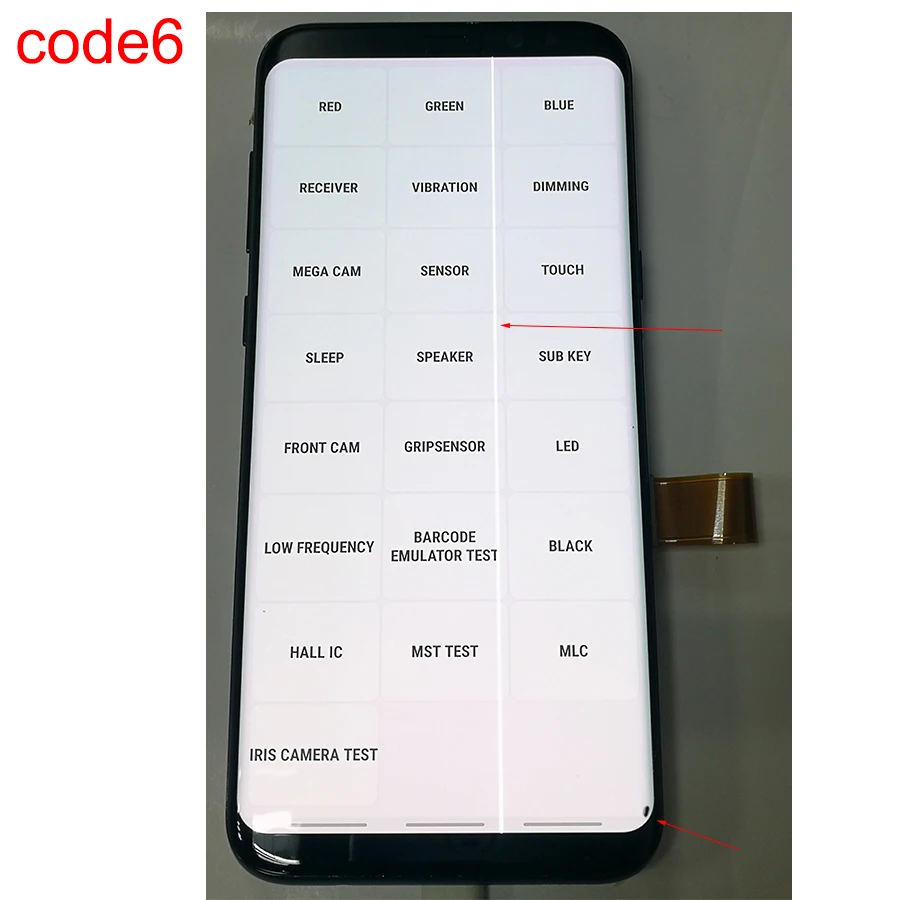 Jpfix для samsung S8 Plus бракованный ЖК-экран G955 S8+ сенсорный экран дисплей дигитайзер сборка - Цвет: Code 6 With Frame