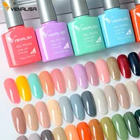 Fast Delivery Venalisa VIP2 Gel Nail Polish Set Color Nail Polish Soak Off UV LED Basecoat Primer Topcoat Color Book Full Set 2