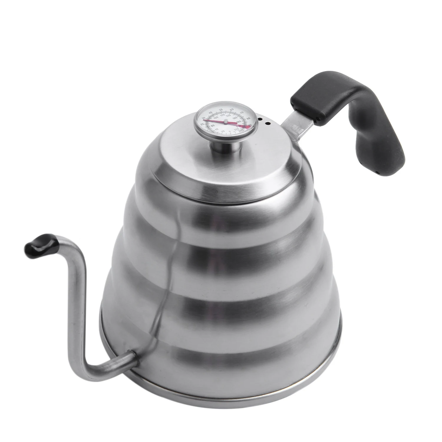 

Premium Pour Over Coffee Kettle with for Precise Temperature 40floz - Gooseneck Tea Kettle - 5 Cup Stainless Steel Teapot for
