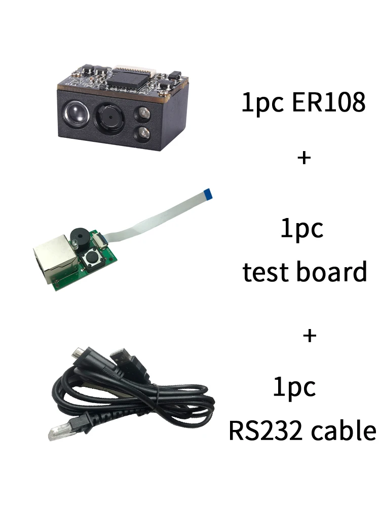 Million Pixels Cheap Embedded Module 1D 2D BarCode Reader QR Code Scanner Embedded Barcode Scanner Engine Module USB/TTL/232
