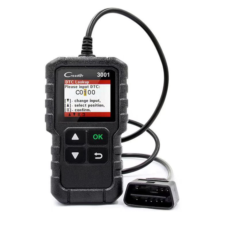 

Car Diagnostic tool CR3001 Full OBD2 Scanner OBD 2 Engine Code Reader Creader 3001 Auto Reader PK CR319 AD310 ELM327 Scan tool
