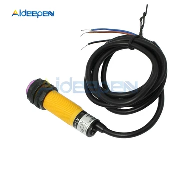 

DC 6V-36V E3F-DS30C4 Proximity Switch Photoelectric Sensor Switch NPN NO 30cm Detection Range Adjustable With 1.2M Cable