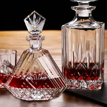 Бессвинцовый Стеклянный Графин красное вино бутылка большой емкости напиток дозатор виски(850 мл/700 мл/650 мл