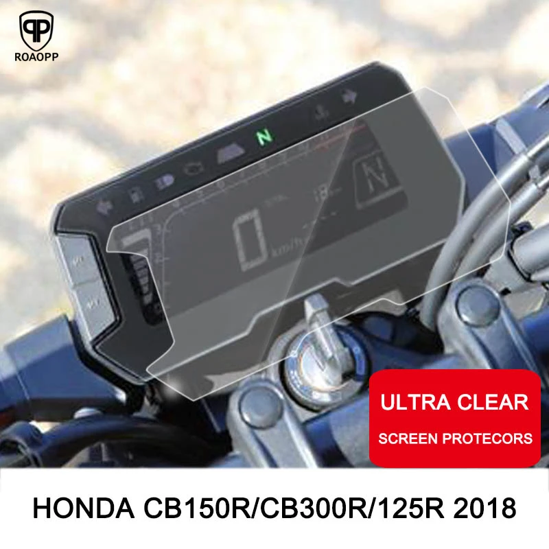 

ROAOPP Motorcycle Cluster Scratch Protection Film Cluster Screen Protector for Honda CB125R CB 125R CB150R CB 150R CB300R 2018