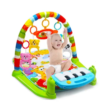 

Baby Gym Toys Gaming Carpet Play Mat 0-12 Months Soft Lighting Rattles Children's Music Mat Infant Crawling Activity Mat Toys