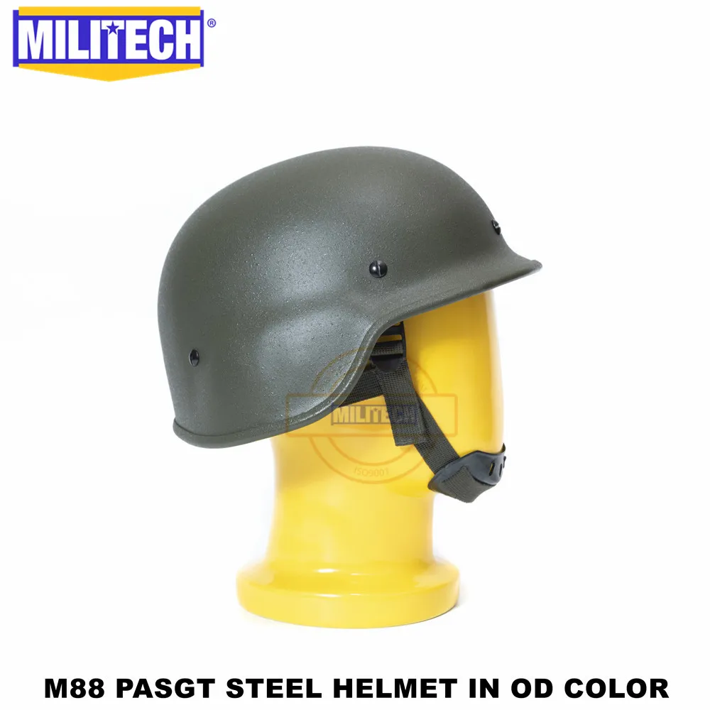 Capacete à Prova de Balas com Relatório Aço à Prova de Bala Militech Iiia Capacete Balístico Aço Pasgt Teste Nij 3a M88 7 High Quality bullet proof helmet