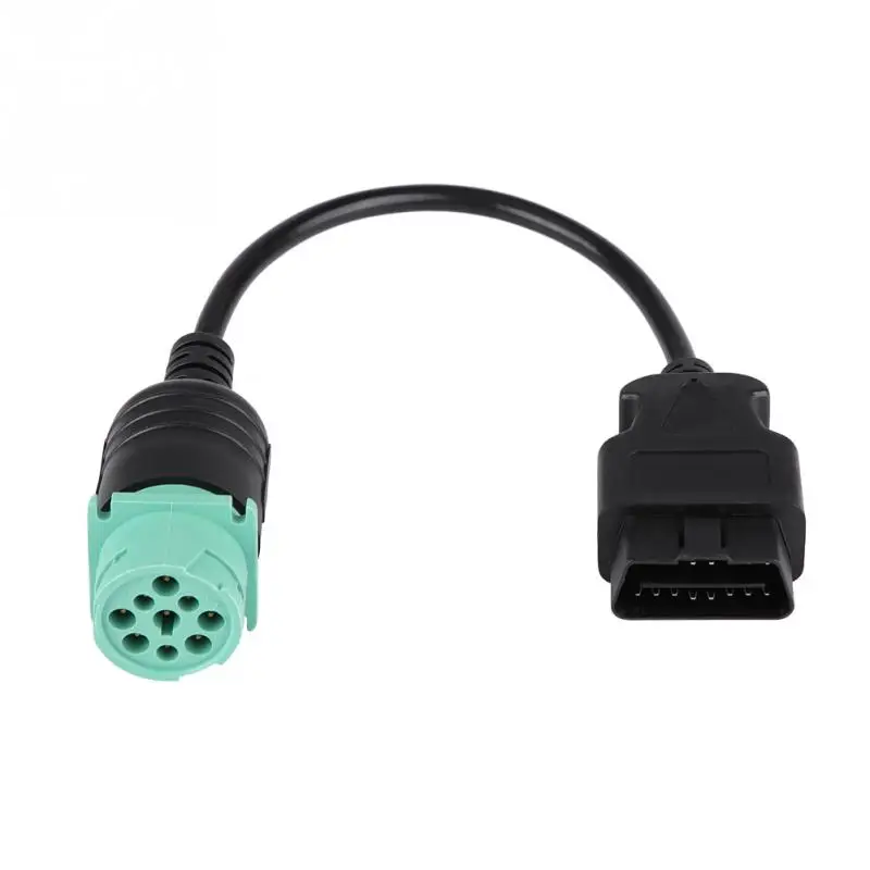 9 Pin to 16 OBD2 Truck Diagnostic Scanner Cable Adapter for Cummins Diesel Engine Car Accessories | Автомобили и мотоциклы
