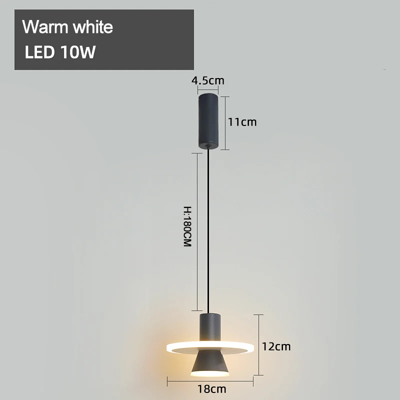 Современные прикроватные люстра светильник s висит Кухня Обеденная Подвесная лампа светодиодный Люстра светильник ing светодиодный светильник Hanglamp - Цвет абажура: C Style Warm white
