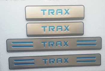 

High quality stainless steel Car door cover outside door sill plate For Chevrolet TRAX 2012 2013 2014 2015 2016-2018 Car styling