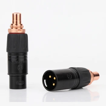 

Hi-end Neutrik XLR to RCA Female Socket Adapter plated Red RCA plug for HIFI Audio connector