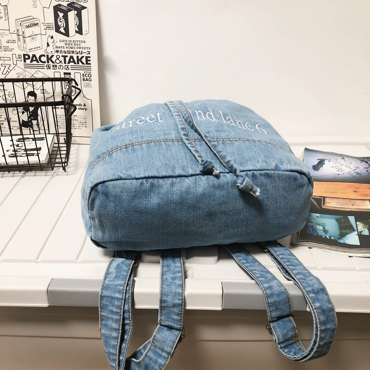stylish camera bag Fashion Girl College School Bag Casual New Simple Denim Backpack Vintage Book Packbags for Teenage Travel Jeans Rucksack Women best Stylish Backpacks