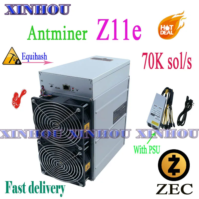 ZEC ZEN Miner Antminer Z11e 70k Equihash Asic с блоком питания лучше чем Innosilicon A9 T2 S9 z9 mini T17 S17 S11 Z9 B7 Ebit