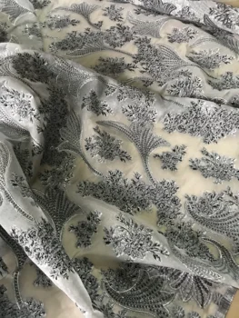 

special Nigerian Lace Fabric SYJ-9993 embroidered tull net lace fabric for fashion dress