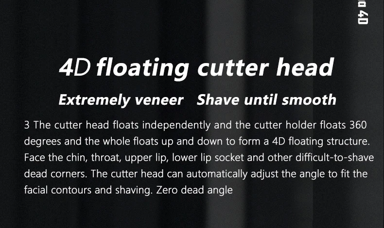 Xiaomi Enchen Mocha S Electric Shaver 360° Magnetic IPX7 Washable description image 6