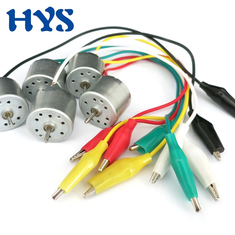 

310 Motor DC 1.5V - 6V High speed Crocodile Clip Mini Electric Motors DC 3 V 4000rpm 6 Volt 7000rpm DIY Toys Fan Boat DC6V