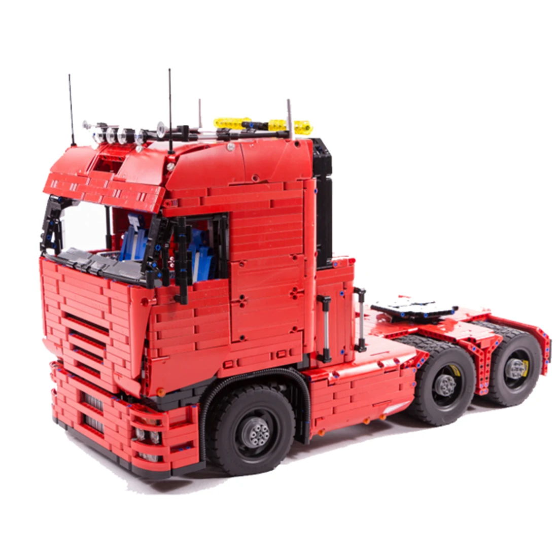 

4511Pcs MOC Static Big Truck Head Model Small Particle Building Blocks Educational Toy Set - Red