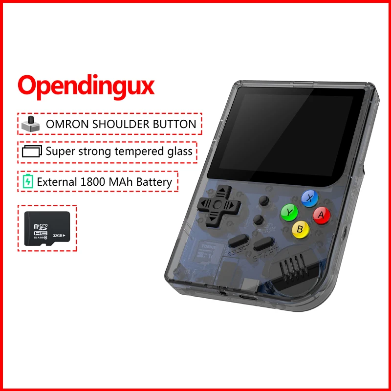 3 дюймовые видеоигры портативная ретро консоль FC игровая RG 300 16G + 32G 3000 игр система