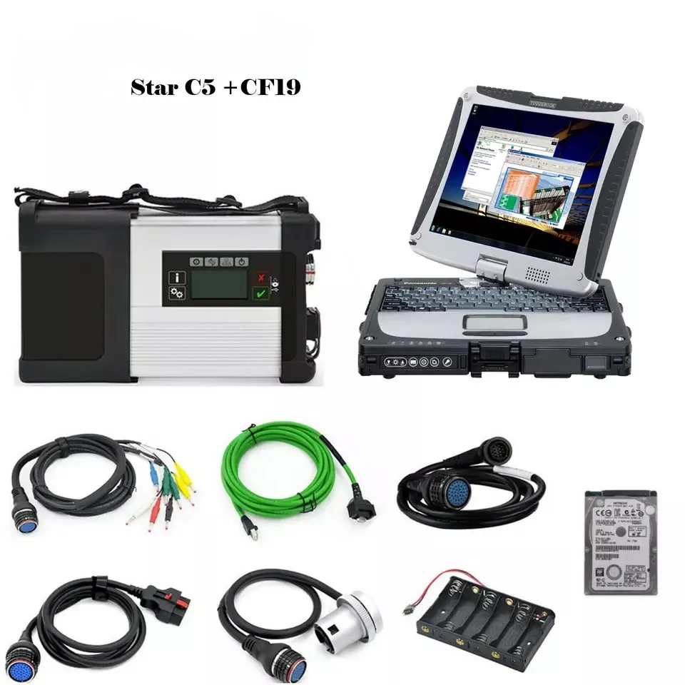 V 2019 12 MB Star SD Connect C5 XENTRY диагностический WIFI для Benz многоязычный с 320GB HDD полное