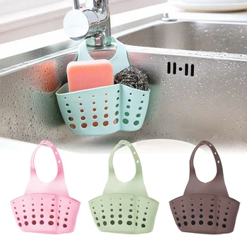 

Adjustable Kitchen Sink Sponge Holder Wash Cloth Drain Storage Rack Shelf Organizer Hanging Basket Kitchen Accessories Stand