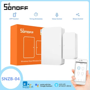 

SONOFF SNZB-04 ZigBee Wireless Door/Window Sensor Detector On/ Off Alert Notification via eWeLink APP Smart Home Security