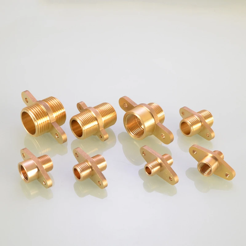 

1PC 1/8' 1/4' 1/2' 3/4' 3/4' 1'brass Pipe Fitting With Ear Fixing Seat Flange Water Dispenser Joint Fittings