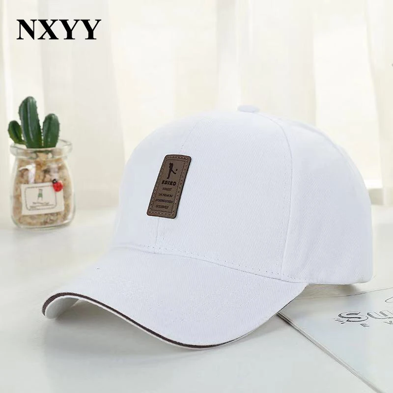 

NXYY Simple White Plain Curved Sun Visor Baseball Caps Snapback Hats Solid Fashion Adjustable Caps Cool Sunhat Casquette Gorras