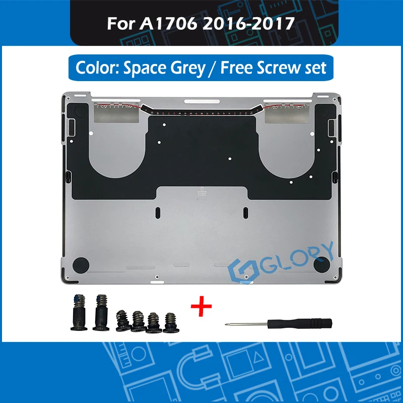 Серый нижний чехол для Macbook Pro retina 1" A1706 нижний корпус Замена EMC 3071 3163