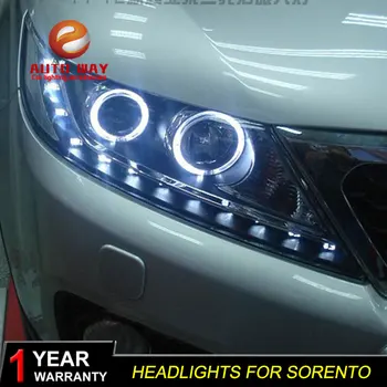 

Car Styling case for KIA Sorento Headlights 2011 2012 Sorento Headlight LED Headlight DRL Lens Double Beam HID Xenon