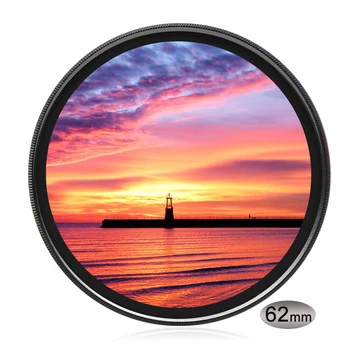 

ND16 62mm Neutral Density ND8(0.9) 3-Stop ND Filter for Canon Nikon Tamron 62 mm Diameter Lens