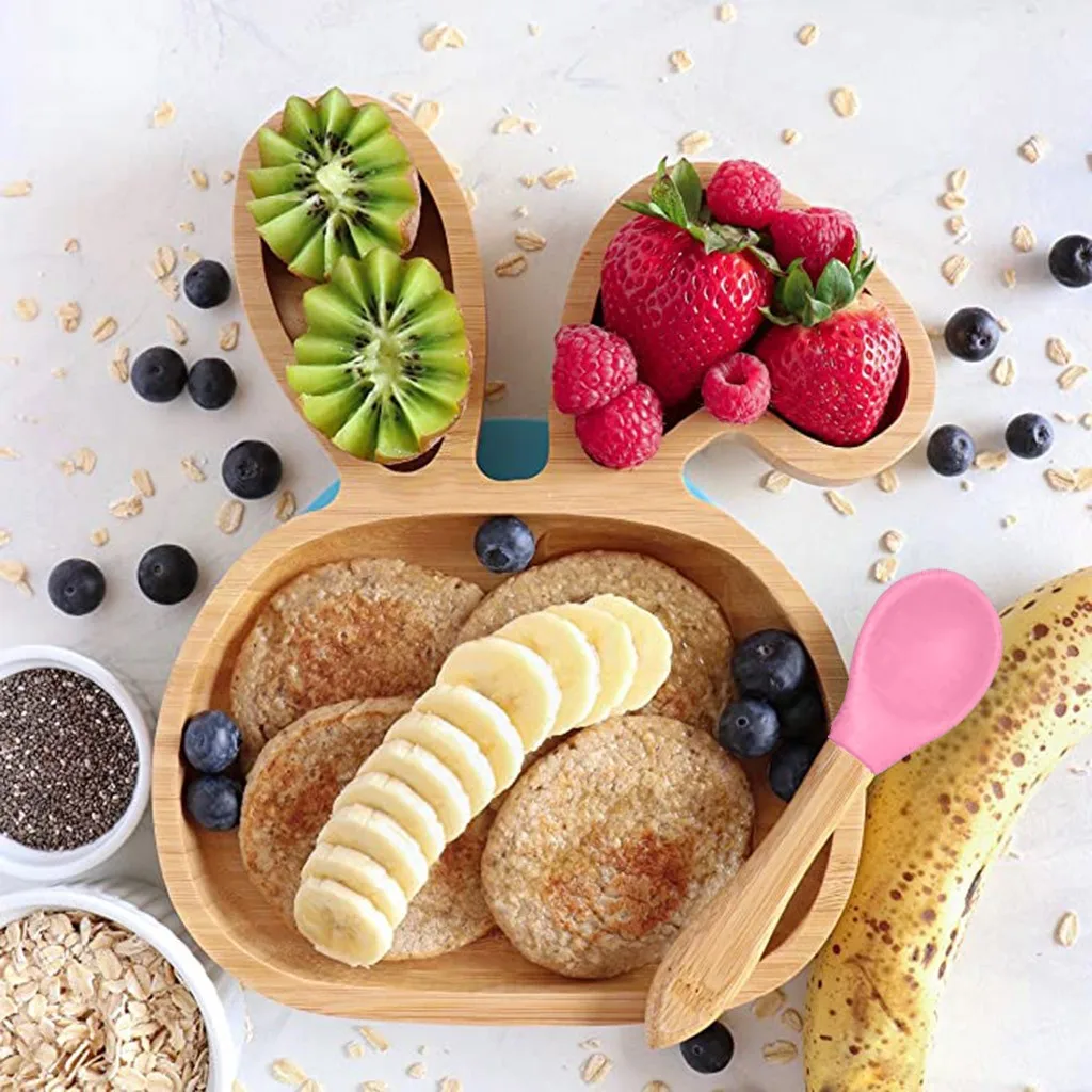 40 # Baby Bamboo овечья тарелка силиконовая для кормления на присоске чаша всасывания