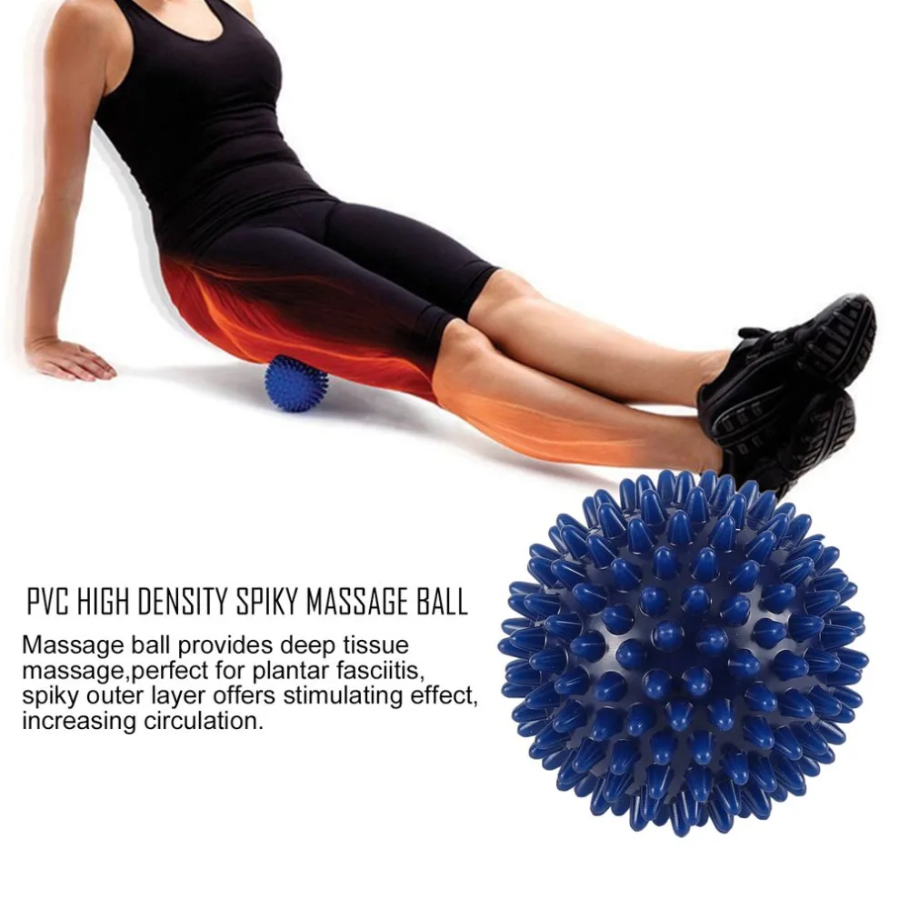 PVC High Density Spiky Massage Ball Foot Pain & Plantar Fasciitis Reliever Treatment Hedgehog Ball Massage Acupressure Balls