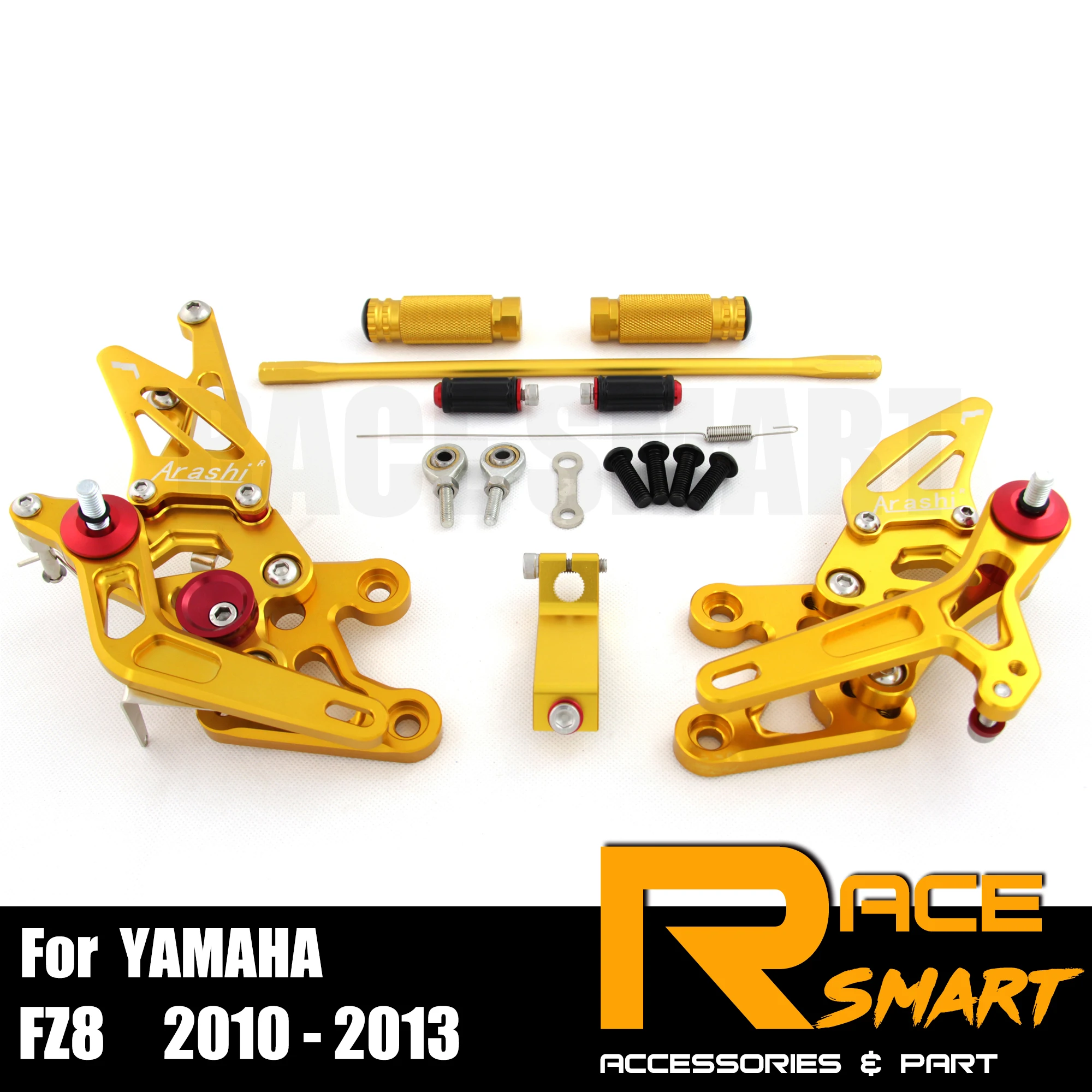 For YAMAHA FZ8 2010-2013 Rear Footrests Foot Rest Pegs Pedal Motorcycle Accessories CNC Adjustable Rearset 2011 2012 2013 For YAMAHA FZ8 2010-2013 Rear Footrests Foot Rest Pegs Pedal Motorcycle Accessories CNC Adjustable Rearset 2011 2012 2013