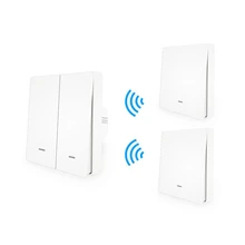 MoesHouse, WiFi, умный кнопочный переключатель RF433, настенная панель, передатчик, комплект, приложение Smart life, дистанционное управление, работает дома