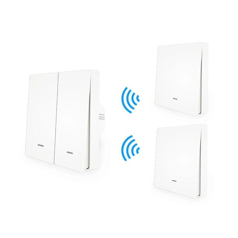 Умный кнопочный переключатель MoesHouse RF433 с Wi Fi настенная панель комплект