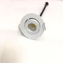 Затемнения 3 Вт Led Spot: 10 шт./лот размер 45 мм светильник, ac230v светильник ing, с высокой яркостью