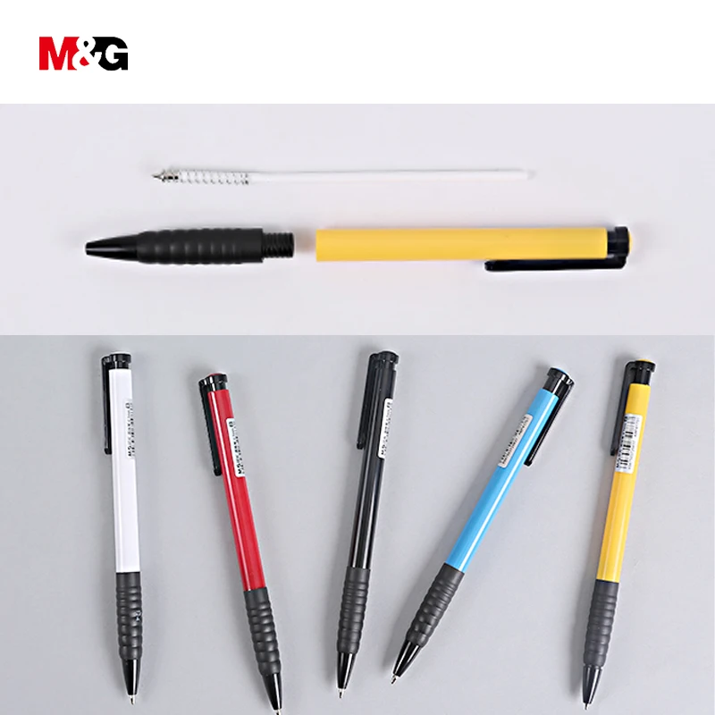 M &amp G оптовая продажа 5 шт. дешевые цветные шариковые ручки для письма фирменные