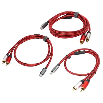 

Audio Cable Type-C Male 2 RCA for Mobile Phone Tablet PC Laptop to Home Theater Amplifier DVD TV Speaker for Edifer So