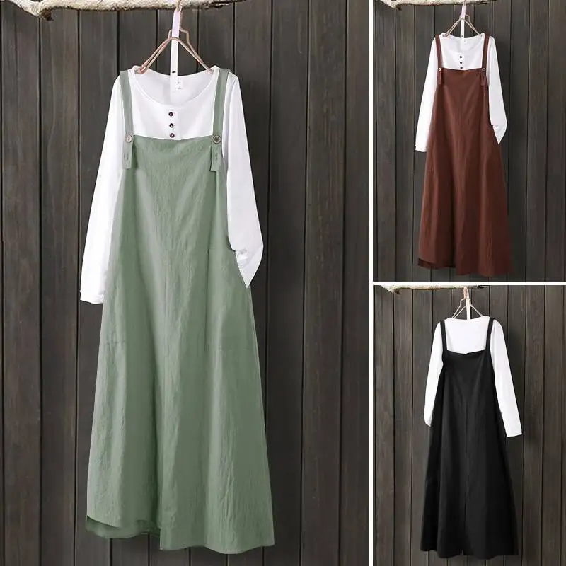 retro overall dress