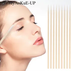 1000pcs Disposable Cotton Swab eyelash extensions microbrush Makeup Tool Medical Ear cleaning Care Wooden sticks Cotton Buds