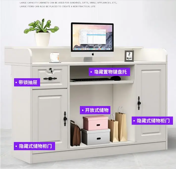 Description Picture 6 of itemCashier counter simple modern shop small bar clothing store supermarket convenience store beauty salon front desk