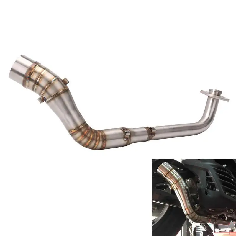 Motorcycle Slip on Exhaust Link Pipe Stainless Steel Exhaust Front