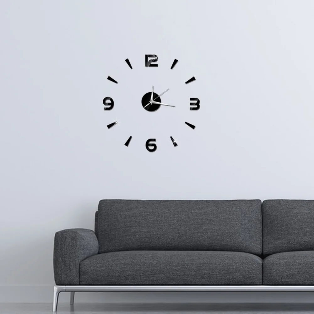 2019 New 3D Wall Clock Mirror Wall Stickers Fashion Living Room Quartz Watch DIY Home Decoration Clocks Sticker reloj de pared 13